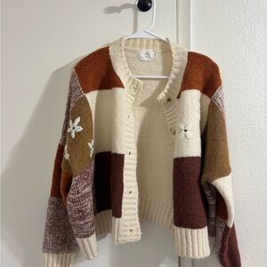 Colorful Patchwork Women's Sweater